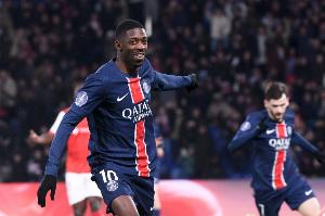 登贝莱连续5场欧冠比赛参与进球，职业生涯首次做到这一点